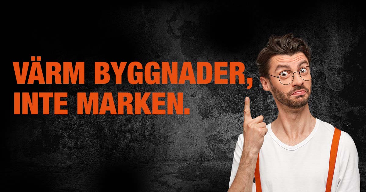 Värm byggnader, inte marken