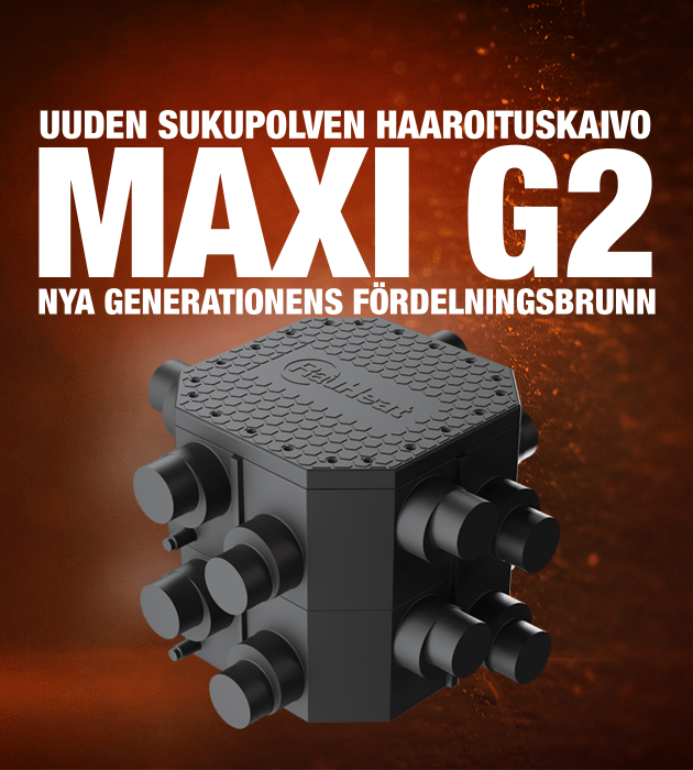 Maxi g2 haaroituskaivo fördelningbrunn 
