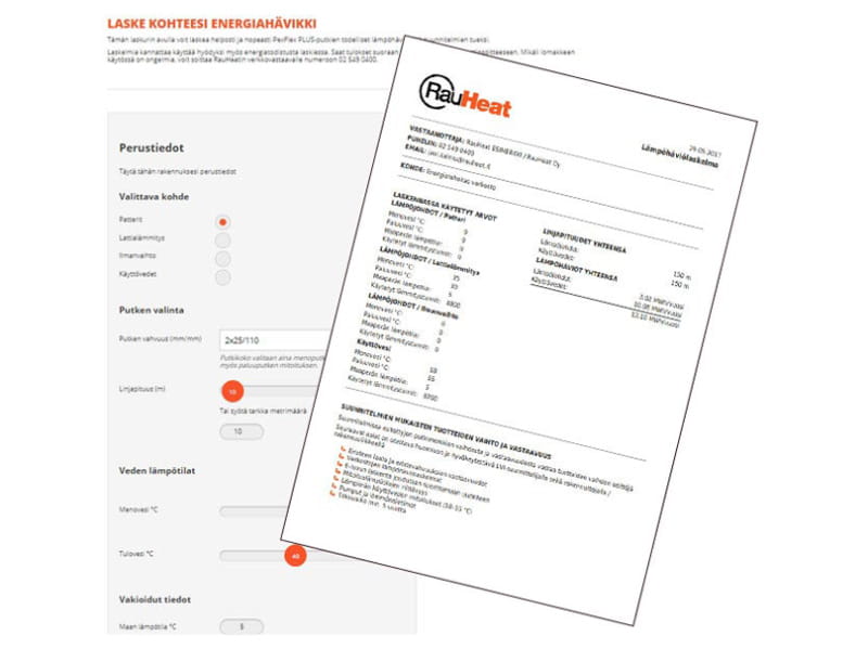 Laske kohteesi energiahävikki laskurilla